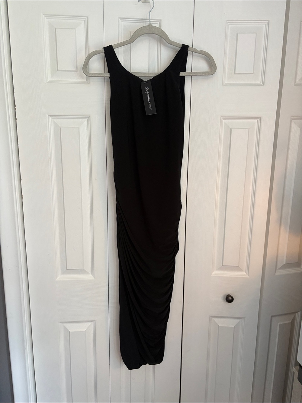 Miraclesuit Black Ruched Maxi Dress